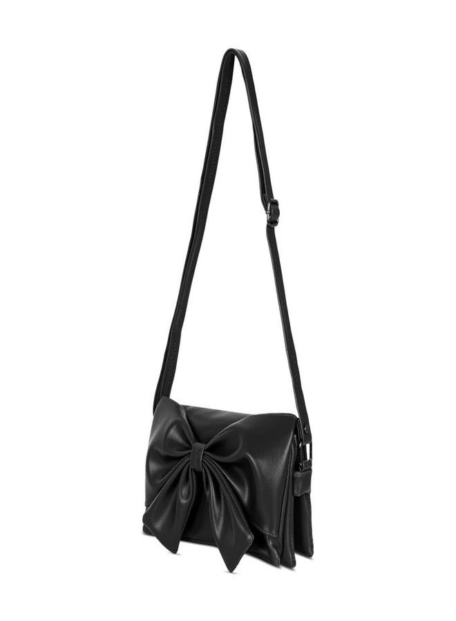 كاتشي حقيبة كتف نسائية من الجلد الصناعي الأسود بسحاب جذاب - Image 2